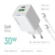 Автомобільний зарядний пристрій ColorWay GaN Mini 30W PD Port PPS USB (Type-C PD + USB QC4.0) cable Type-C