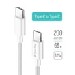 USB-кабель ColorWay Type-C - Type-C (TPE) (PD Fast Charging 65W) 3.0А 2м білий