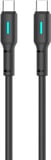 Кабель USB Gelius USB Lumin Lamp GP-UC100 Type-C/Type-C (1m) (60W) Black