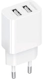 Мережевий зарядний пристрій Gelius Simple GP-HC059 (2 USB/2.4A) White