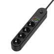 Мережевий фільтр ColorWay 4 розетки/4USB (Type-C PD20W + 3USB QC3.0) (45W) Black 2M