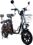 Электровелосипед ARDIS DELIVERY 16" CTB ST (с 2 сиденьями) с батареей, черный