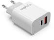 Мережевий зарядний пристрій Gelius Merge GP-HC060 GAN USB+Type-C 35W (QC/PD/PPS) White