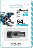 Флеш USB Wibrand USB 3.2 Gen1 Lizard 64GB Black(WI3.2/LI64P9B)