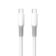 Кабель USB ColorWay Type-C - Type-C (liquid silicone) (PD Fast Charging 60W) 3А 1м білий