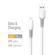 Кабель USB USB - Apple Lightning (liquid silicone) 3А 1м білий