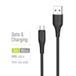 Кабель USB ColorWay USB - MicroUSB (textured PVC) 3А 1м чорний