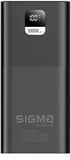 Повербанки (акумулятори) Sigma X-power SI30A6QLX black (30000mAh, PD65W, LED, кабель 100w)