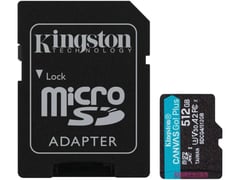 Карта пам'яті microSD KINGSTON microSD 512GB C10 UHS-I U3 A2 V30 + SD (SDCG4/512GB) | Фото 1