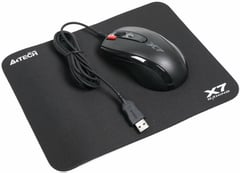 Комплект клавіатури та миші A4Tech X-710BK+ килимок X7-200MP | Фото 1