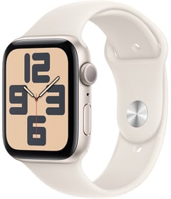 Умные часы Apple Watch SE 2024 GPS 44mm Starlight Aluminium Case with Starlight Sport Band - M/L | Фото 1