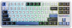 Клавиатура Aula F87 Gasket Greywood V3 Wireless/Bluetooth/USB UA White | Фото 1