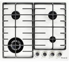 Газовая варочная поверхность BORGIO 6942-17 FFD White Enamelled | Фото 1