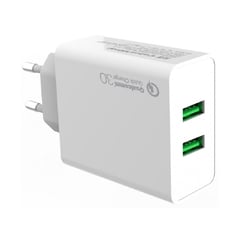 Мережевий зарядний пристрій ColorWay 2USB Quick Charge 3.0 (36W) біле | Фото 1
