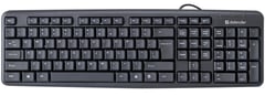 Клавіатура DEFENDER Element HB-520 B, 104+3 кнопки, UA, USB, Black (45529)
