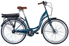 Электровелосипед Dorozhnik 26" ST eAQUAMARINE BH рама-17"36B темно-синійYS 2055 2025 з електроприв(ELB-D-26-220) | Фото 1