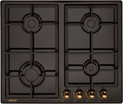 Газовая варочная поверхность ELEYUS SILVA 60 BL+RB CF | Фото 1