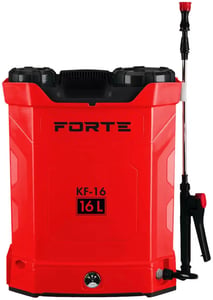 Акумуляторний обприскувач FORTE KF-16, 8АН/12V, робочий тиск 2-4Bar, об'ем 16л ,вага 6,5кг | Фото 1
