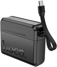 Акумулятор Hoco Excellent PD power bank with two-way cable 10000mAh Q38 |2Type-C/1Lightning, 20W/3A, | Фото 1