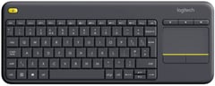 Клавиатура LOGITECH K400 Plus Touch Wireless UA Black (920-007145) | Фото 1