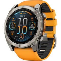 Смарт-часы Garmin fenix 8 51mm, AMOLED, Saph, Ti/Bare/Grpht, SparkOrg/GrphtBd, (010-02905-11) | Фото 1