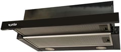 Витяжка вбудована VENTOLUX GARDA 60 BK (700) LED | Фото 1