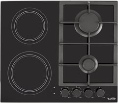 Комбинированная варочная поверхность Ventolux HG622 B9G CS (BK) | Фото 1