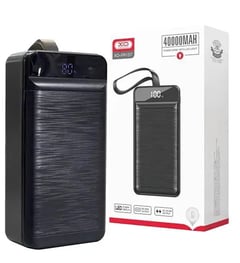 Акумулятор XO PR157 40000mAh PD20W/QC22.5W Швидка зарядка (Чорний) | Фото 1
