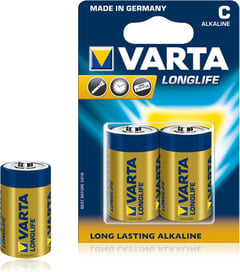 Батарейка VARTA LONGLIFE C BLI 2 ALKALINE (04114101412) | Фото 1