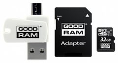 Карта пам'яті microSD GOODRAM microSDHC 32GB UHS-I Class 10) + Adapter + OTG Card reader (M1A4-0320R11) | Фото 1