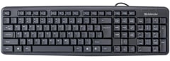 Клавіатура DEFENDER Element HB-520 B, 104+3 кнопки, UA, USB, Black (45529)