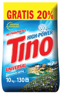 Пральний порошок Tino High-Power Порошок пральний універсальний Mountain spring, 10 кг | Фото 1