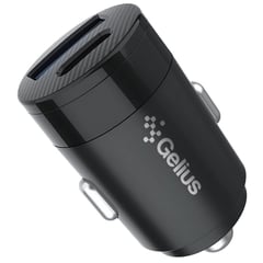 Автомобільний зарядний пристрій Gelius Pro Inch Twix GP-CC010 USB+Type-C QC/PD (30 Watt) Black | Фото 1