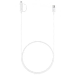 Кабель USB Samsung USB 2.0 AM to USB-C + Micro 5P 1.5m white (EP-DG930DWEGRU) | Фото 1
