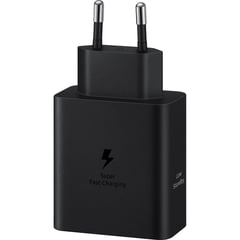 Мережевий зарядний пристрій Samsung 50W Power Adapter Duo C to C Cable included Black | Фото 1