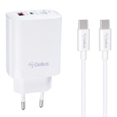 Gelius Stratus GP-HC068 45W (1Type-C+1USB-A) + кабель Gelius iCable GP-UCN010 Type-C to Type | Фото 1