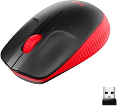 Миша LOGITECH M190 Full-size Червоний (910-005908) | Фото 1