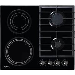 Комбинированная варочная поверхность Ventolux HG622 B7G CS (BK) | Фото 1