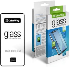 Защитное стекло ColorWay 9H FC glue Samsung Galaxy A57 black | Фото 1