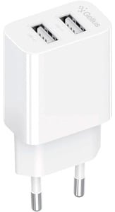 Мережевий зарядний пристрій Gelius Simple GP-HC059 (2 USB/2.4A) White