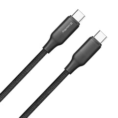 Кабель ColorWay USB ColorWay Type-C - Type-C (TPE embossed) (PD Fast Charging 60W) 3А 1м чорний (CW-CBPDCC101-BK) | Фото 1