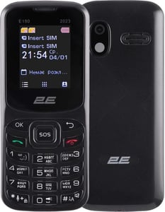 Мобільний телефон 2E E180 2023 Black (688130251044) | Фото 1
