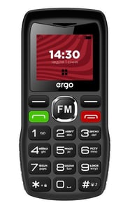 Мобільний телефон Ergo R182 Black | Фото 1