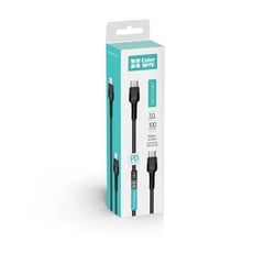 Кабель USB ColorWay Type-C - Type-C (PD Fast Charging 65W) 3.0А 1м сірий