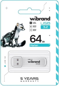 Флэш USB Wibrand USB 3.2 Gen1 Marten 64GB White (WI3.2/MA64P10W) | Фото 1