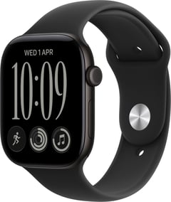 Смарт-годинник Watch Series 12 GPS 46mm Black Aluminium Case with Black Sport Band - S/M | Фото 1