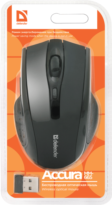 Мышь DEFENDER Accura MM-665 USB Black (52665) | Фото 3
