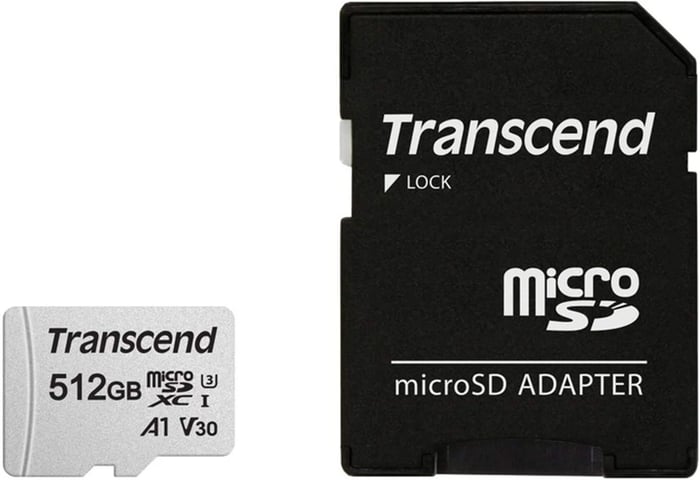 Карта пам'яті microSD TRANSCEND microSDXC 300S 512GB UHS-I U3 + ad | Фото 2