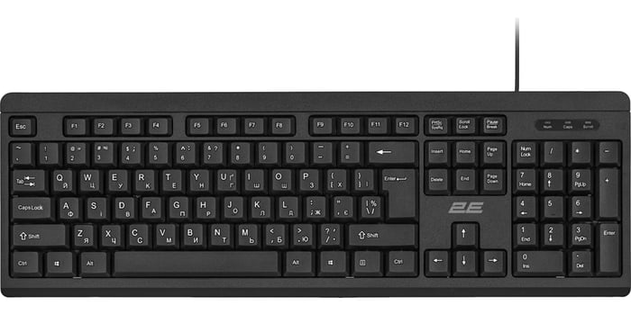 Клавіатура 2E KS108 104key, USB-A, EN/UK, чорний | Фото 2
