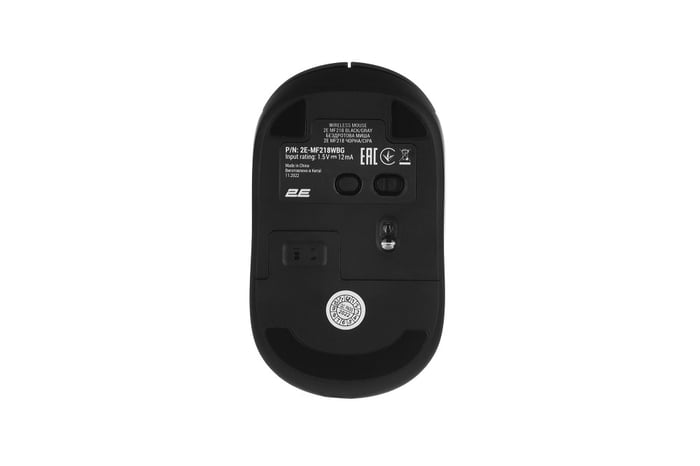 Мышь 2E MF218 Silent WL BT Black/Gray | Фото 3